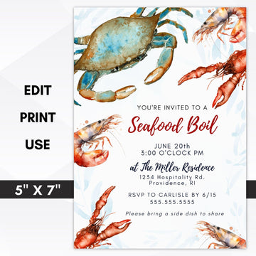 seafood boil invitation